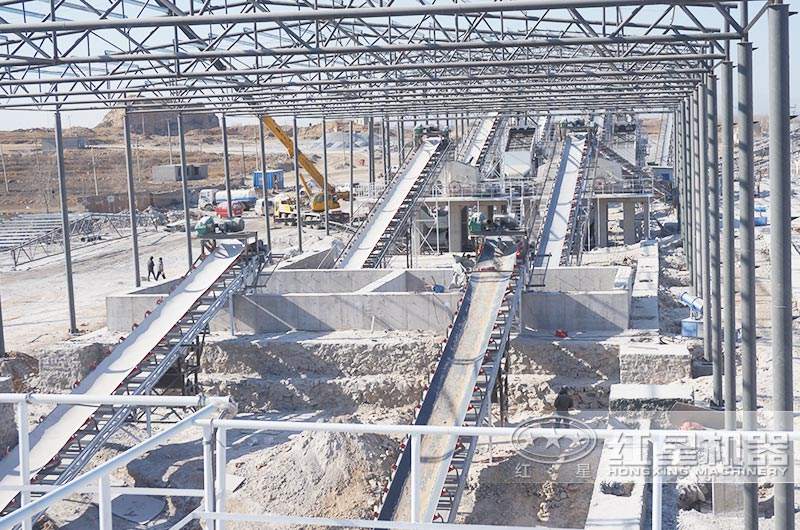 江西砂巖全自動環保石子生產線現場圖2 江西砂巖全自動環保石子生產線現場圖2