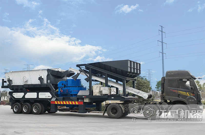 輪胎移動式制砂機設備圖 輪胎移動式制砂機設備圖