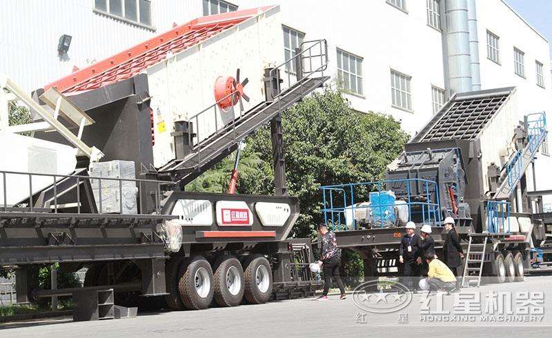 車載移動磕石機(jī)，現(xiàn)貨提供，搭配多樣