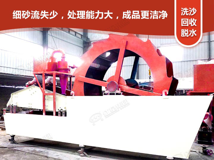 輪式洗砂回收一體機洗沙，更干凈