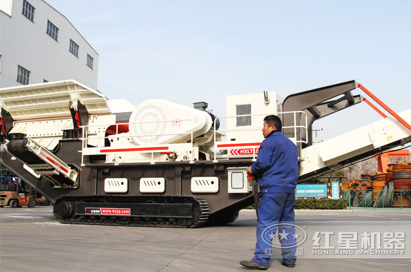 履帶碎石破碎機一個遙控隨地行走 履帶碎石破碎機一個遙控隨地行走