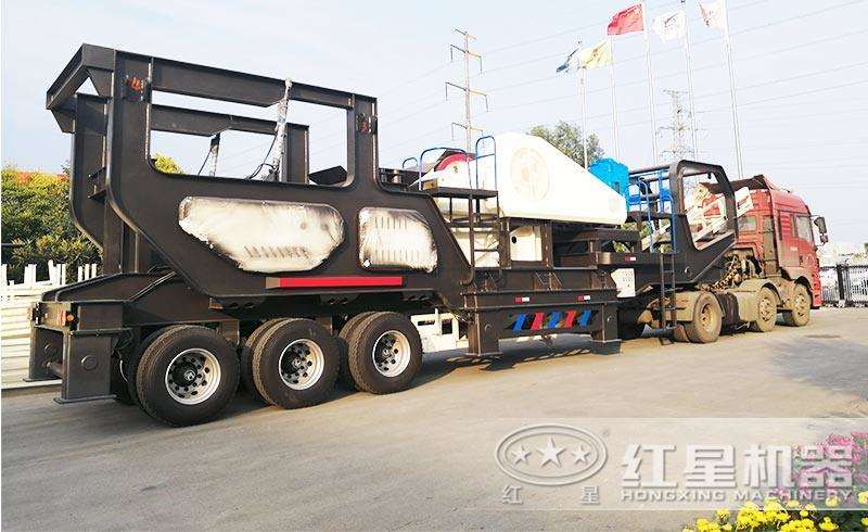 移動砂石生產線發貨現場圖 移動砂石生產線發貨現場圖