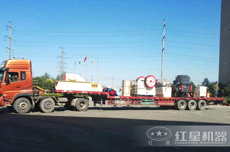 50萬方卵石制砂生產線設備發貨 50萬方卵石制砂生產線設備發貨