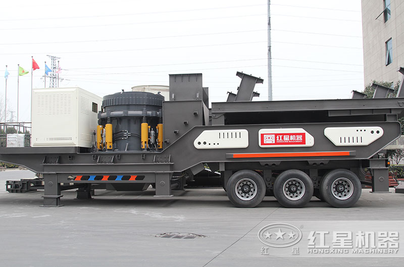 車載移動磕石機(jī)配置圓錐破 車載移動磕石機(jī)配置圓錐破