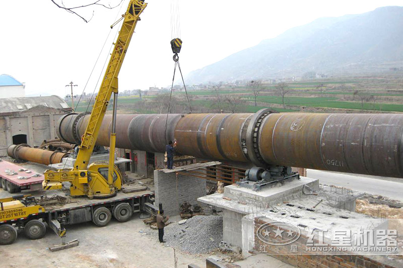 水泥生產(chǎn)線安裝現(xiàn)場(chǎng) 水泥生產(chǎn)線安裝現(xiàn)場(chǎng)