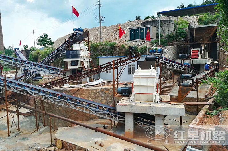 機制砂生產線現(xiàn)場圖片