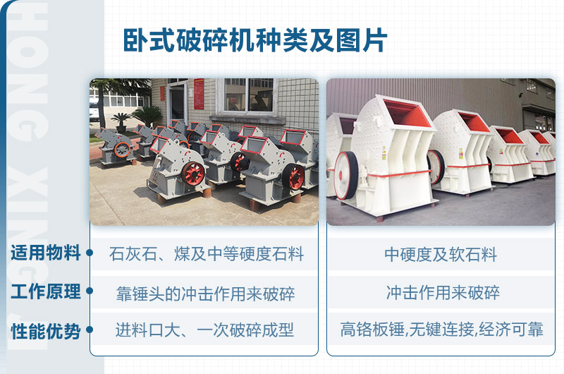 臥式破碎機種類及圖片 臥式破碎機種類及圖片