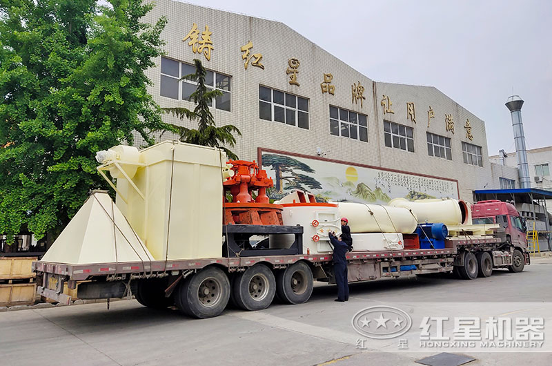 紅星成套磨粉機設備裝車發貨現場