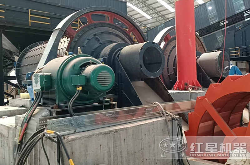 棒磨機制砂現場