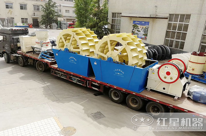紅星整套洗沙設備裝車發貨中
